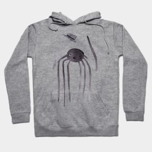 Watercolor Tall Top Hat Spider Hoodie